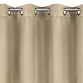 Zasłona beżowa z tkaniny typu dimout 140x250 cm przelotka NERISA Eurofirany