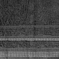 Ręcznik do rąk 50x90 cm bawełniany kolor stalowy z ozdobnym stebnowaniem 500 g/m2 POLA Eurofirany