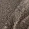 Poszewka szyta brązowo złocista z melanżowej tkaniny w stylu eko z dodatkiem nici metalicznej