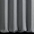 Zasłona szyta na taśmie fala grafitowa z tkaniny z jodełkowym wzorem geometrycznym