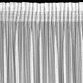 Firana biała z tkaniny w prążki przeplatane błyszczącą nicią 300x270 cm taśma NOELIA Eurofirany