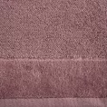 Ręcznik do rąk FERO z welwetową bordiurą pudrowo różowy 30x50 cm Eurofirany