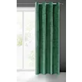 Zasłona zielona z miękkiego welwetu 140x250 cm przelotka SUZANA Eurofirany