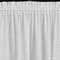 Zasłona biała zdobiona nicią szenilową z tkaniny szyfonowej 135x270 taśma REINA Eva Minge Eurofirany