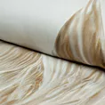 Pościel 160x200 cm z makosatyny bawełnianej kolor biały, beżowy z designerskim nadrukiem NOAH Eva Minge Eurofirany