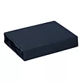 Prześcieradło jersey z gumką 90x200 cm z bawełny kolor ciemnogranatowy 140 g/m2 ADELA Eurofirany