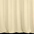 Zasłona szyta na taśmie fala kremowa z wodoodpornej tkaniny o welurowej strukturze