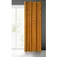 Zasłona miodowa z welwetu wytłaczanego w liście 140x250 cm przelotka OCTAVIA Eurofirany