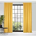 Zasłona musztardowa zaciemniająca 140x300 cm taśma imitująca flex MILAN Eurofirany