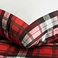 Pościel świąteczna 140x200 cm bawełniana kolor czerwony, biały z motywem kraty BLISS Eurofirany