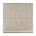 Roleta rzymska jasnobrązowa z gładkiej tkaniny zaciemniającej typu dimout