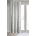 Zasłona srebrna z matowej gładkiej tkaniny 140x250 cm przelotka RITA Eurofirany