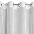 Zasłona biało, srebrna z siateczki w stylu boho 140x250 cm przelotka LORI Eurofirany
