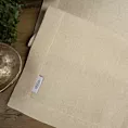 Bieżnik na stół złoty 40x180 cm o strukturze płótna STELLA 1 z dodatkiem srebrnej nici