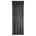 Zasłona czarna z tkaniny welwetowej 140x270 cm taśma ROSA Design 91 Eurofirany