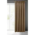 Zasłona brązowa z gładkiego welwetu 140x270 taśma SIBEL Pierre Cardin Eurofirany