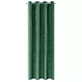 Zasłona zielona z miękkiego welwetu 140x250 cm przelotka SUZANA Eurofirany
