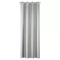 Zasłona srebrna z matowej gładkiej tkaniny 140x250 cm przelotka RITA Eurofirany