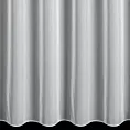 Firana szyta na przelotkach biała z matowej tkaniny z efektem drobnego deszczyku , wykończona obciążnikiem