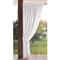 Zasłona biała z wodoodpornej tkaniny idealna do ogrodu i na taras 155x240 cm szelki/rzep GARDEN 2 Eurofirany