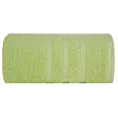 Ręcznik kąpielowy 100x150 cm bawełniany kolor jasnozielony z ozdobną bordiurą 500 g/m2 MILO Eurofirany