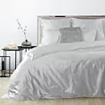 Pościel 220x200 cm gładka z satyny bawełnianej kolor jasnoszary DINA Diva Line Eurofirany