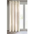 Zasłona jasnobeżowa z ekskluzywnego matowego welwetu 140x250 cm przelotka RIA Diva Line Eurofirany