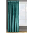 Zasłona ciemnoturkusowa z tkaniny welwetowej 135x300 cm taśma ROSA Design 91 Eurofirany