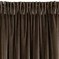 Zasłona brązowa z ekskluzywnego matowego welwetu 140x270 cm taśma VILLA Eurofirany