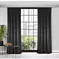 Zasłona czarna z tkaniny welwetowej 140x270 cm taśma ROSA Design 91 Eurofirany