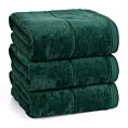 Ręcznik do rąk 30x50 cm bawełniany kolor zielony z welwetową bordiurą 500 g/m2 JESSI Eurofirany