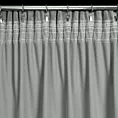 Zasłona jasnoszara z tkaniny welwetowej, troczek w zestwie 140x300 cm taśma v ANTARA Eurofirany