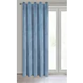 Zasłona niebieska z ekskluzywnego matowego welwetu 140x250 cm przelotka VILLA Eurofirany