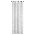 Zasłona biała o płóciennym splocie w stylu eko 140x250 cm przelotka LIREN Eurofirany