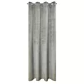 Zasłona stalowa z tkaniny welwetowej 140x250 przelotka ALUVIA Eurofirany