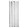 Zasłona biała zdobiona moherową nicią z tkaniny szyfonowej 135x250 cm przelotka SELMA Eva Mingę Eurofirany
