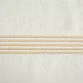 Ręcznik do rąk 30x50 cm bawełniany kolor jasnokremowy zdobiony paseczkami 500 g/m2 LILA Eurofirany