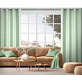 Zasłona jasnozielona z matowej gładkiej tkaniny 140x250 cm przelotka RITA Eurofirany