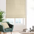 Roleta rzymska beżowa z jednokolorowej gładkiej tkaniny