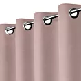Zasłona różowa z tkaniny welurowej 420x260 cm przelotka - Dora Eurofirany