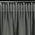 Zasłona popielata zaciemniająca o strukturalnym wzorze 130x300 cm taśma CARLO Eurofirany