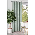 Zasłona miętowa z tkaniny welurowej 420x260 cm przelotka - Dora Eurofirany