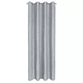 Zasłona szara z melanżowej tkaniny w stylu eko 140x250 xm przelotka MEGAN Eurofirany