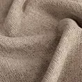 Zasłona szyta na taśmie 5 cm jasnobrązowa z miękkiej matowej tkaniny szenilowej o naturalnym splocie