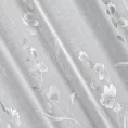 Firana z lekkiej etaminy zdobiona subtelnym kwiatowym wzorem 140x250 cm przelotka ISABEL Eurofirany