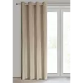Zasłona beżowa z kryształkami i welwetowej tkaniny 140x250 cm przelotka ARIADNA Eurofirany