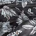 Tkanina zasłonowa zaciemniająca typu dimout z motywem kwiatowym Eurofirany