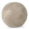 Poduszka dekoracyjna w formie kuli średnica 24 cm welwetowa beżowa GAJA Eurofirany