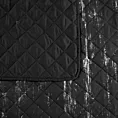 Narzuta czarno, srebrna 220x240 cm zdobiona przecieranym wzorem i pikowana metodą hot press BLINK 1 DESIGN 91 Eurofirany