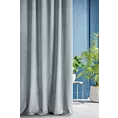 Zasłona szyta na flexach ENYA srebrna z miękkiej półmatowej tkaniny welwetowej